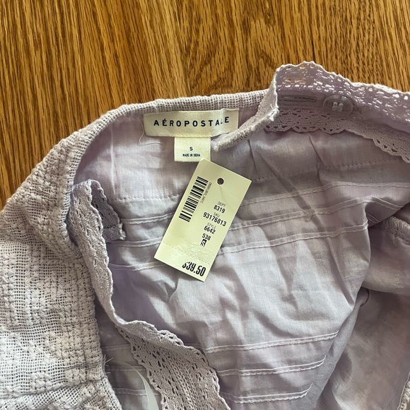 Aeropostale Light Purple Tank Top Lace Straps Size Small - Picture 3 of 3